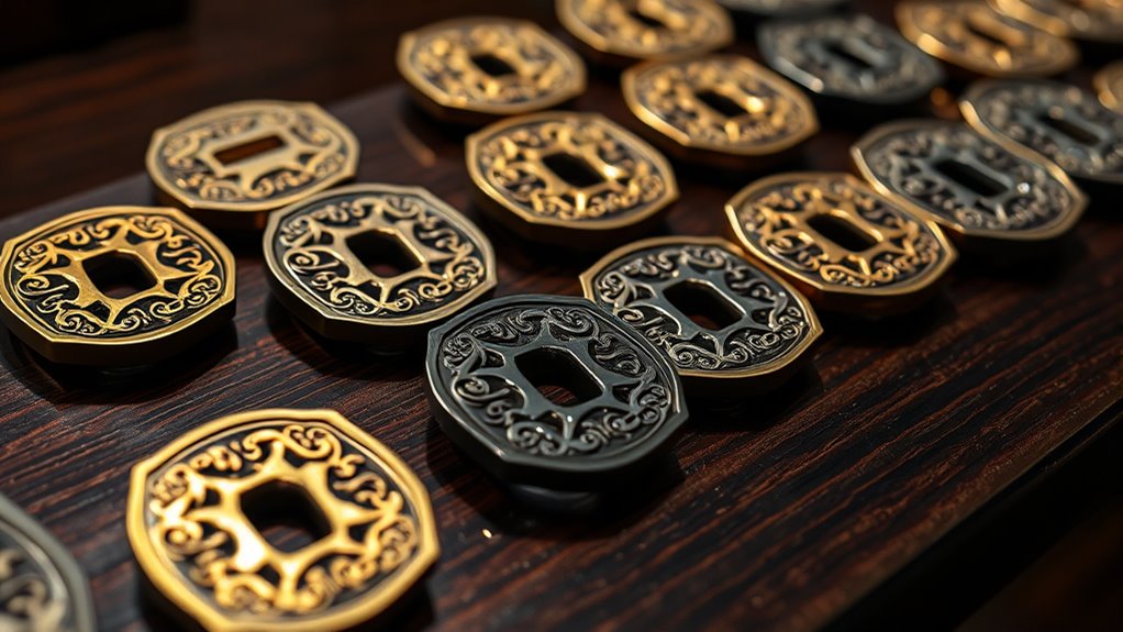 top decorative tsuba displays