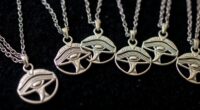 top eye of horus silver necklaces