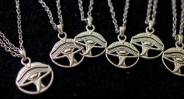 top eye of horus silver necklaces