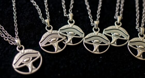 top eye of horus silver necklaces