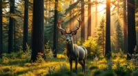top forest deer tapestry selections