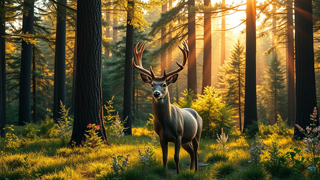 top forest deer tapestry selections
