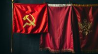 top hammer and sickle flags