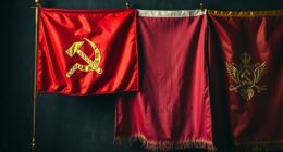 top hammer and sickle flags