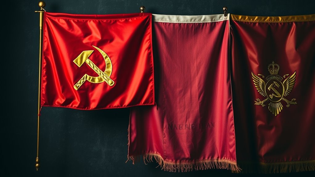 top hammer and sickle flags