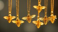 top honey bee gold necklaces