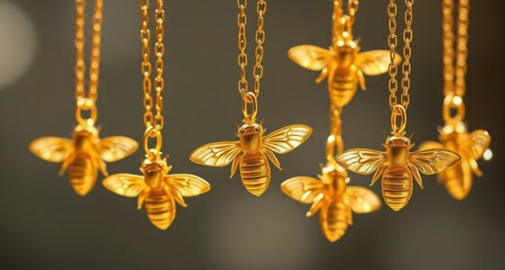 top honey bee gold necklaces