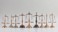 top justice scale statue sets