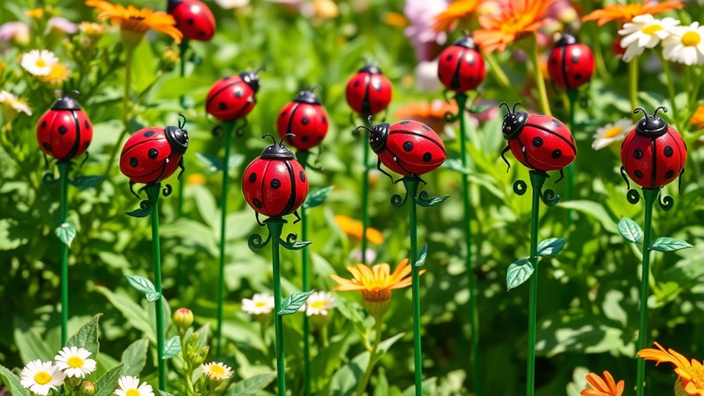 top ladybug garden stakes