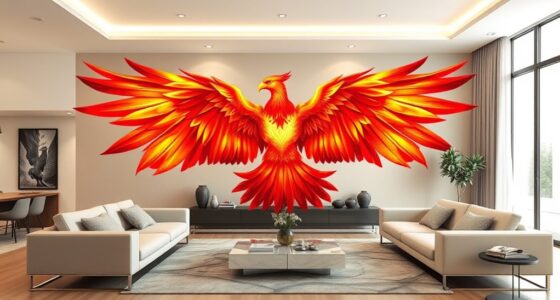 top large phoenix wall decals