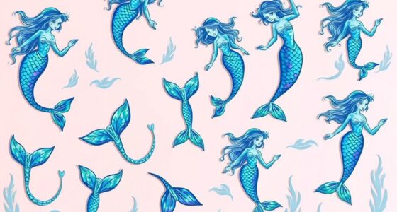 top mermaid wall decals