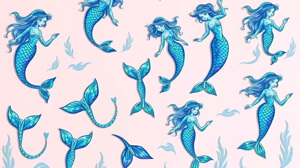 top mermaid wall decals