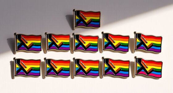top pride flag pins