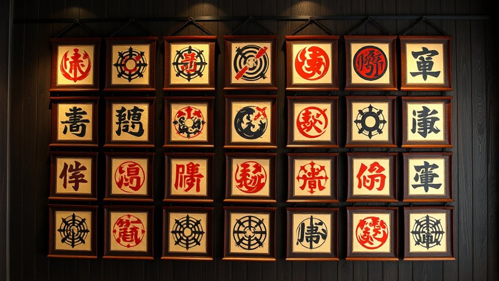 top samurai family crest scrolls