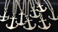 top stainless steel anchor necklaces