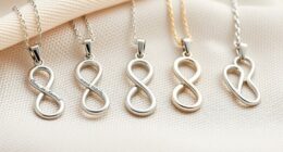 top sterling silver infinity necklaces