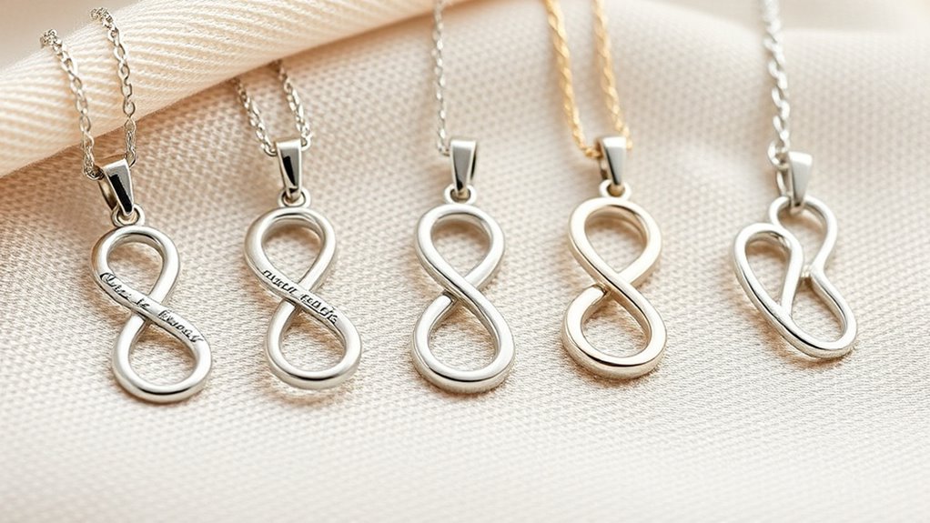 top sterling silver infinity necklaces