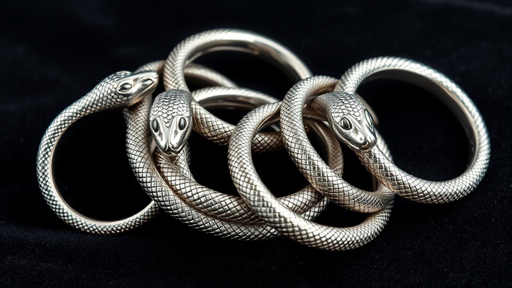top stylish silver snake rings