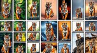 top tiger wall art sets