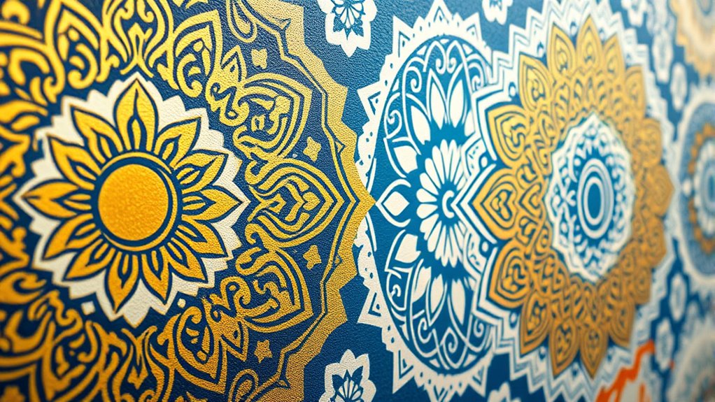 top wall mandala stencils