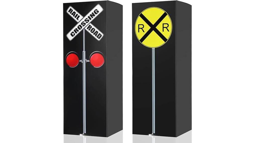 train sign traffic lights