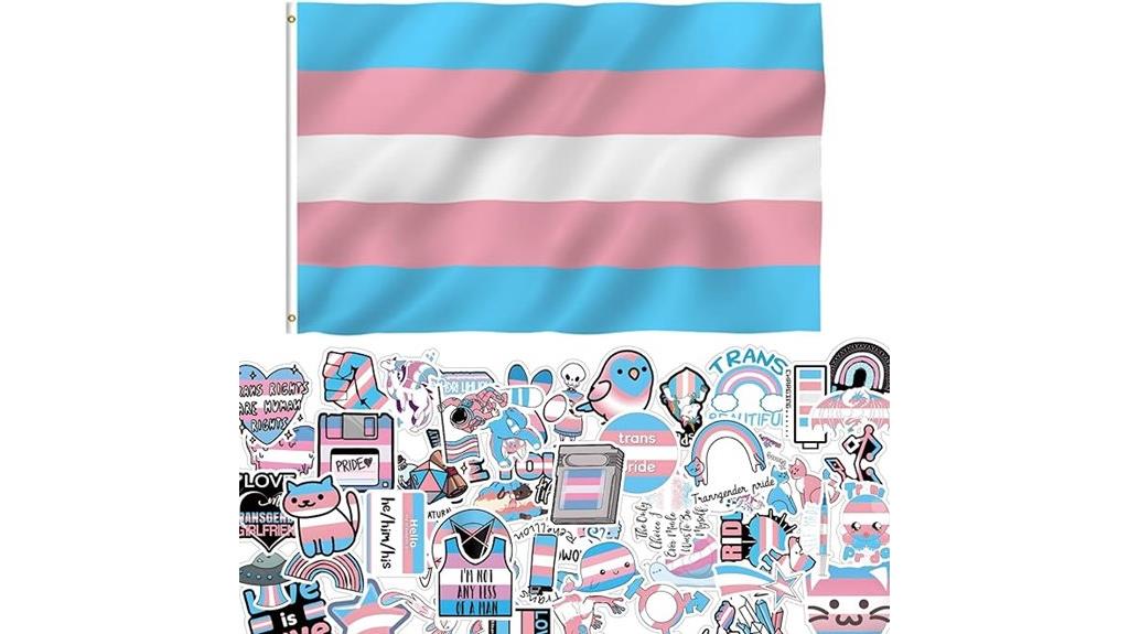 transgender pride flag stickers