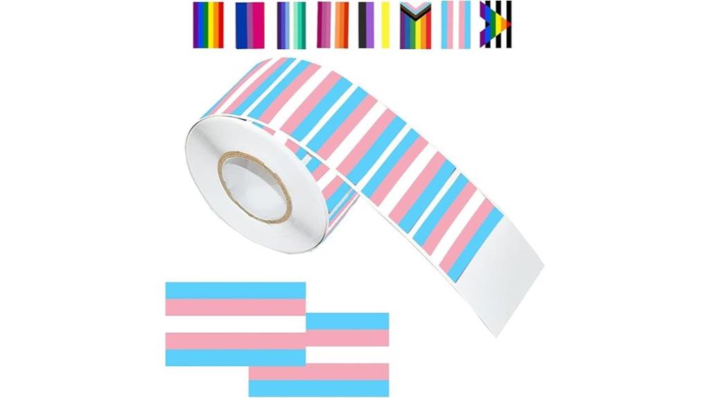 transgender pride waterproof stickers