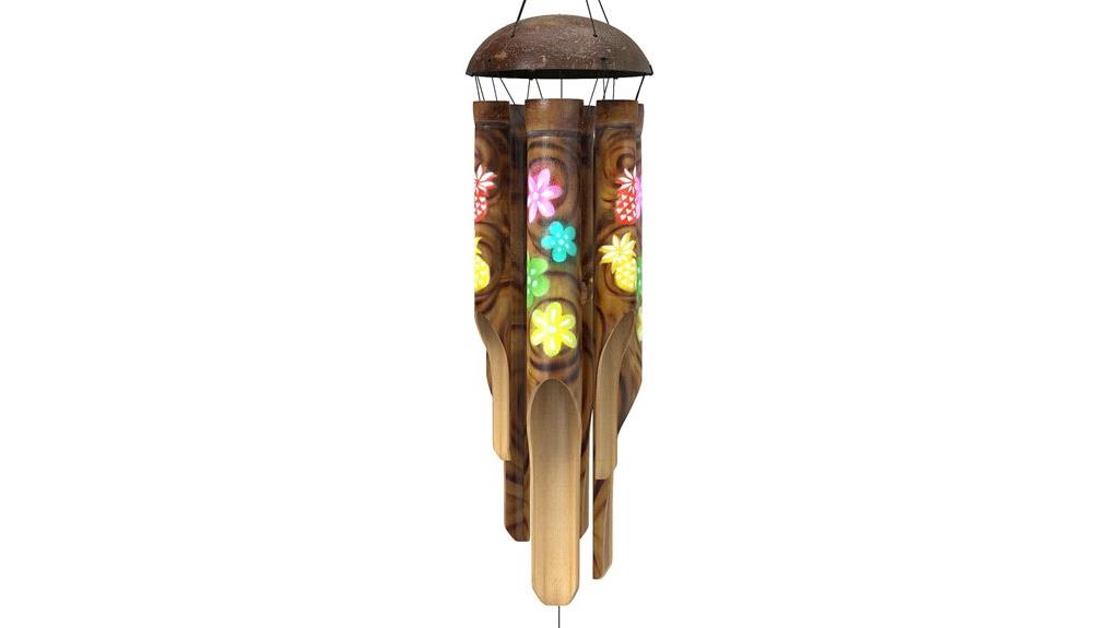 tropical bamboo wind chimes