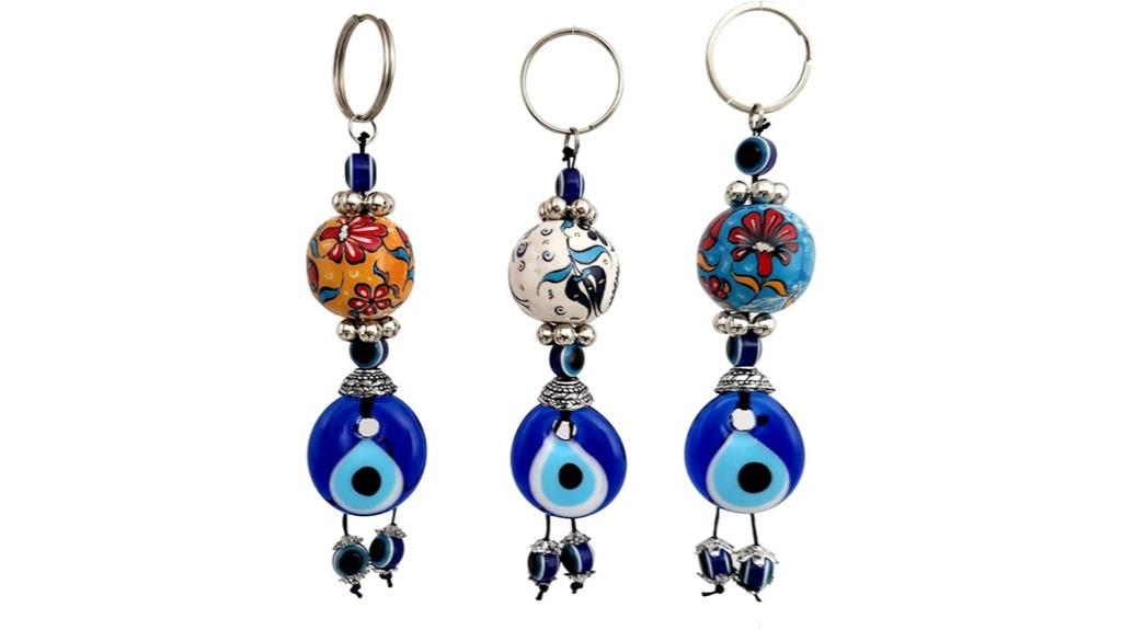 turkish evil eye keychains