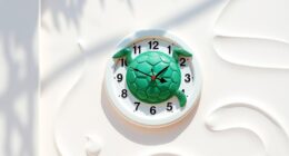 turtle themed coastal wall clocks