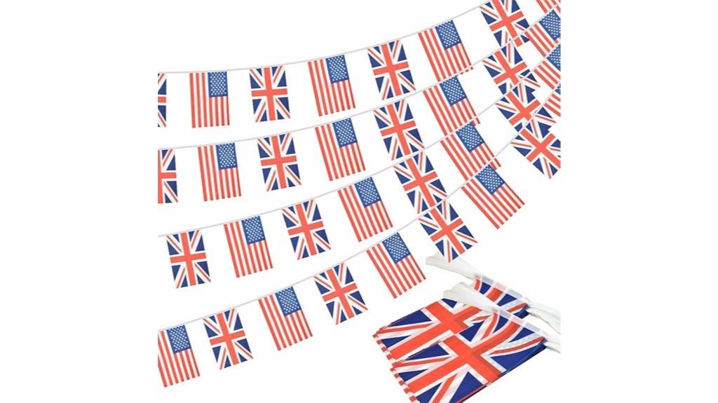 two flags friendship garland