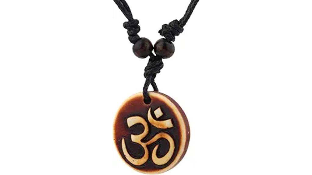 unisex om yoga necklace