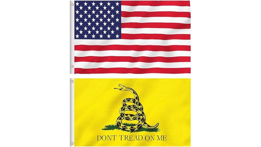 usa and gadsden flags