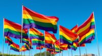 vibrant pride flag selection
