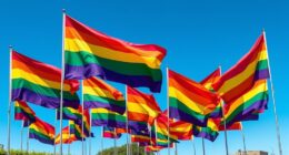 vibrant pride flag selection
