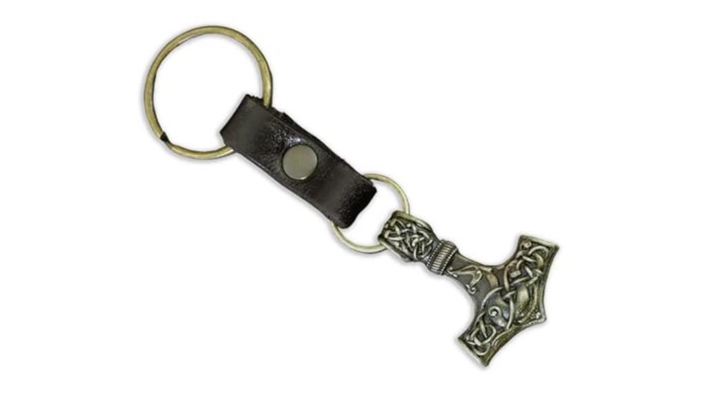 viking hammer keychain pendant