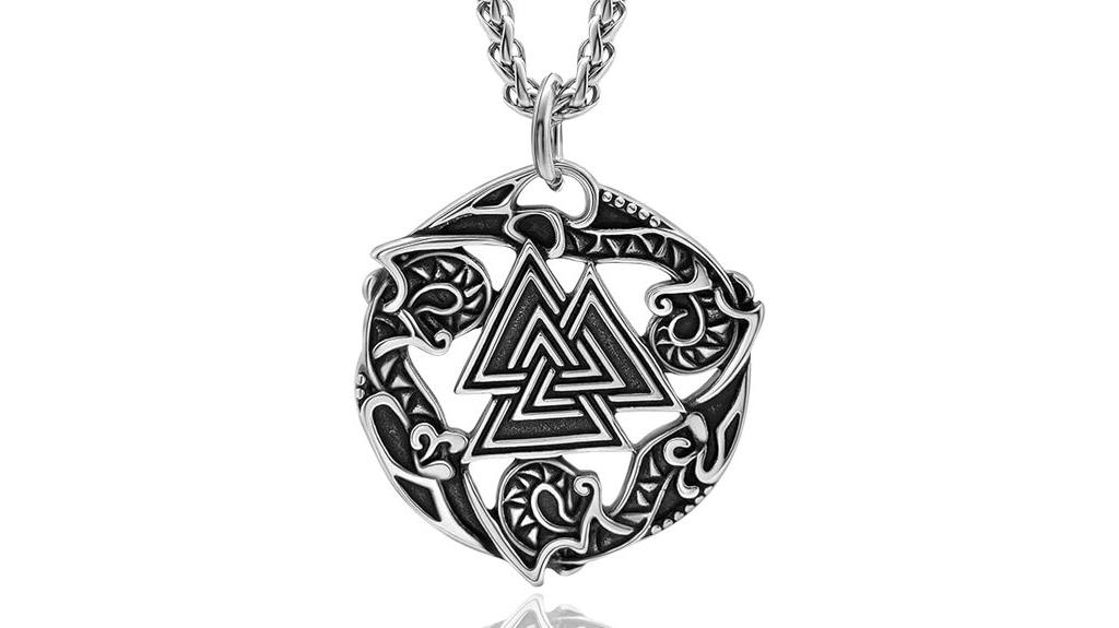 viking mjolnir rune necklace