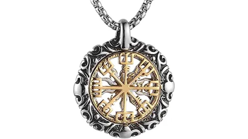 viking vegvisir norse necklace
