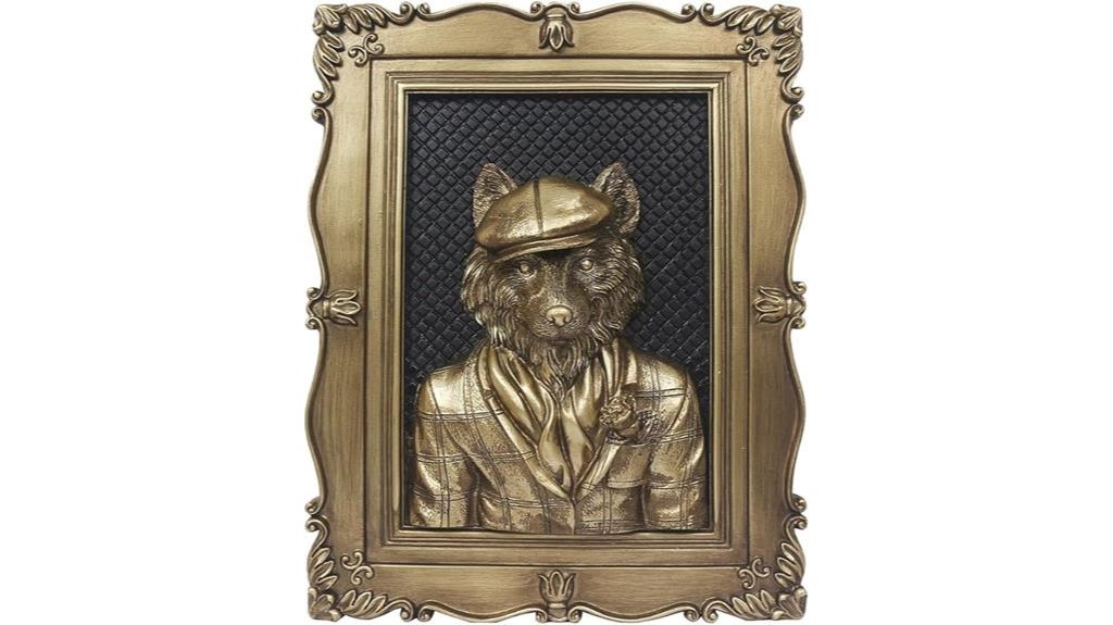 vintage animal head sculpture