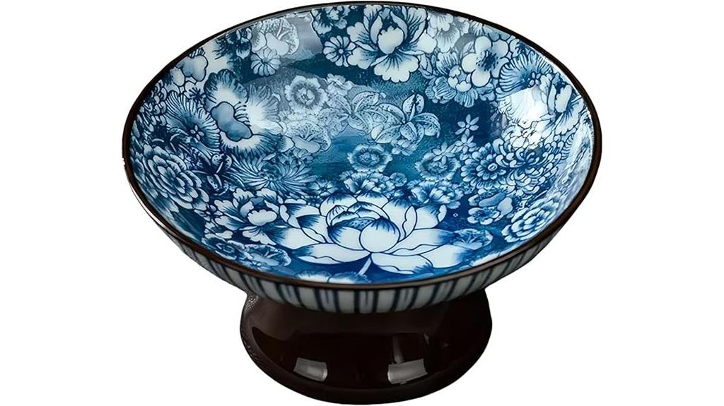 vintage blue porcelain tray