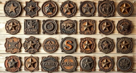 vintage branding iron decor