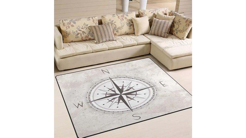 vintage compass area rug