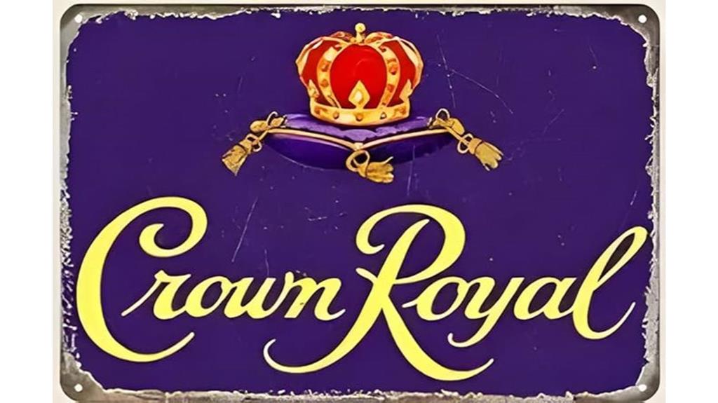 vintage crown royal sign