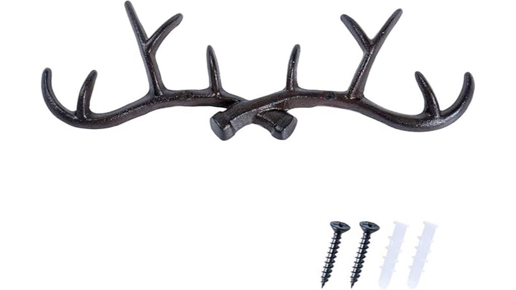 vintage deer antler hooks