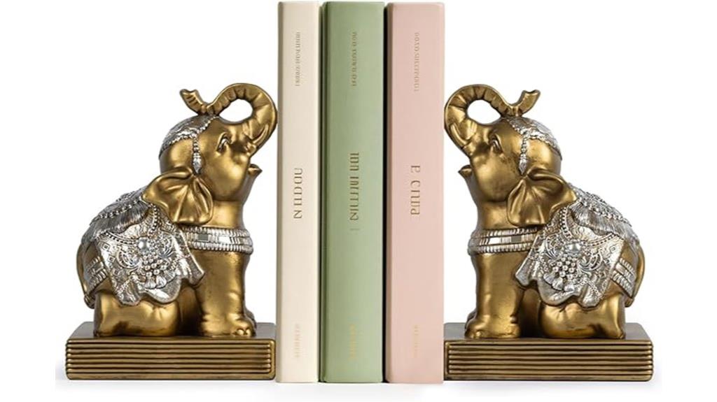 vintage elephant bookends