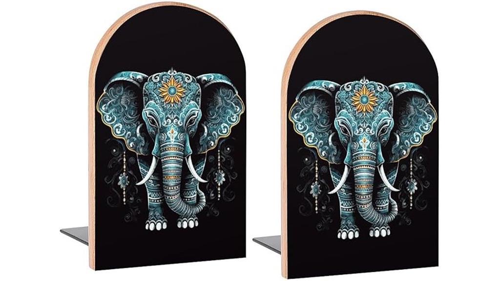 vintage indian elephant bookends