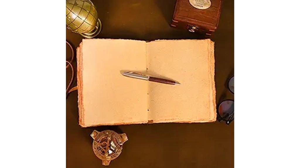 vintage leather journal