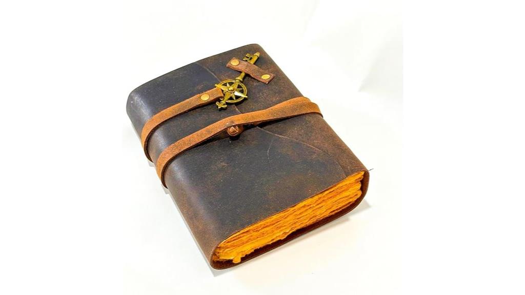 vintage leather journal