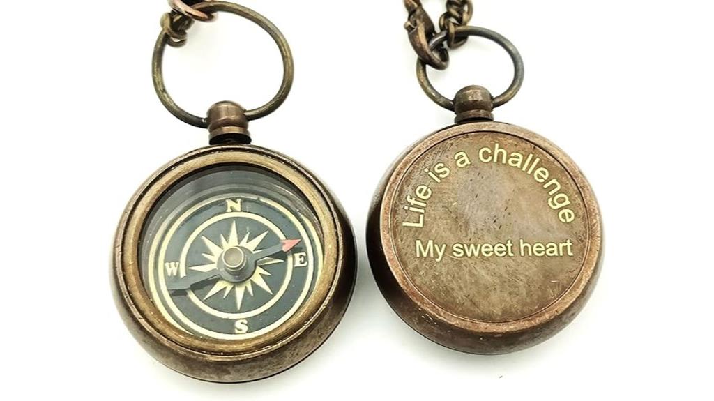 vintage maritime compass paperweight