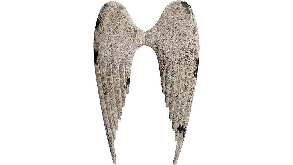vintage metal angel wings